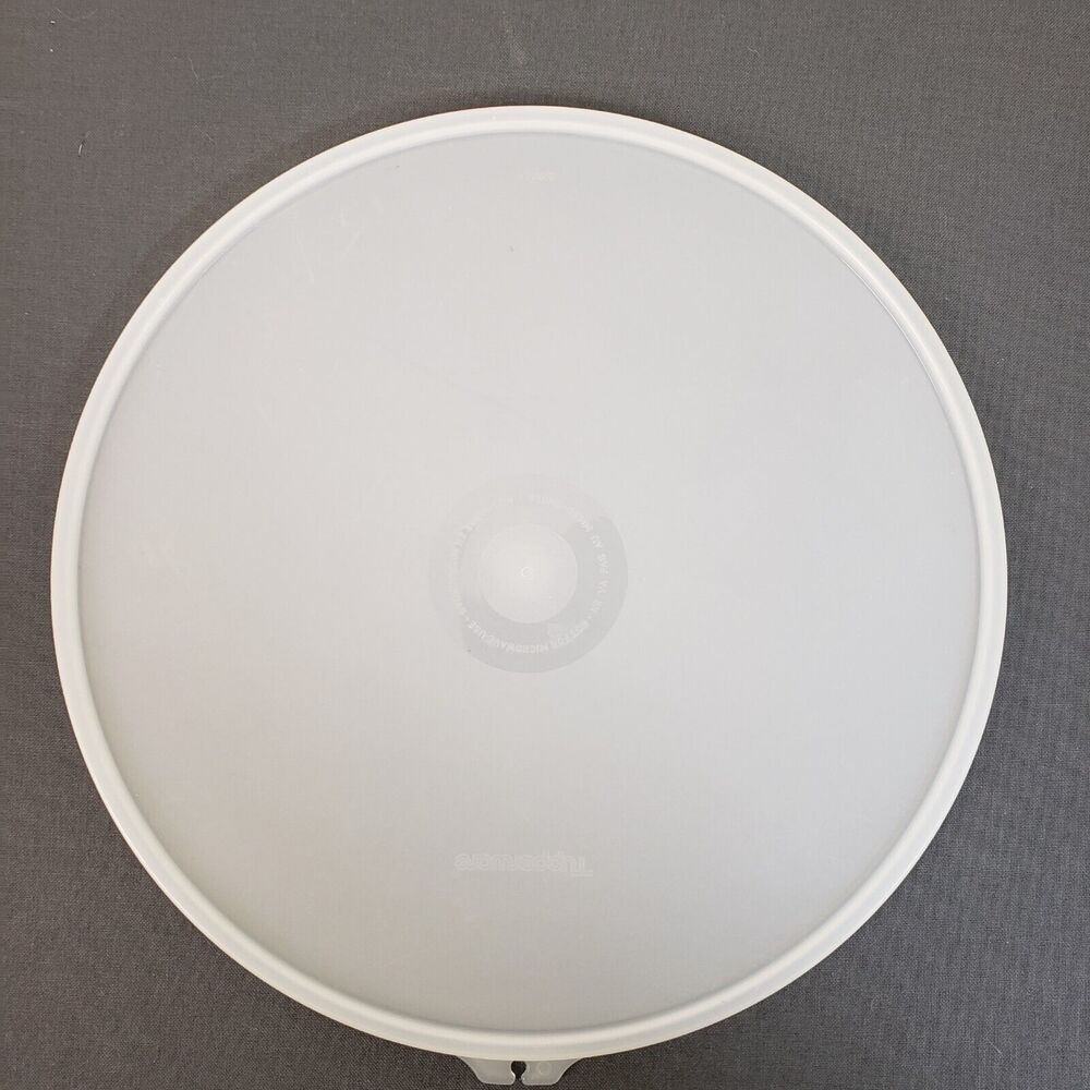 Vintage Tupperware Replacement Lid Sheer Clear Round 2197A-1   9.25"